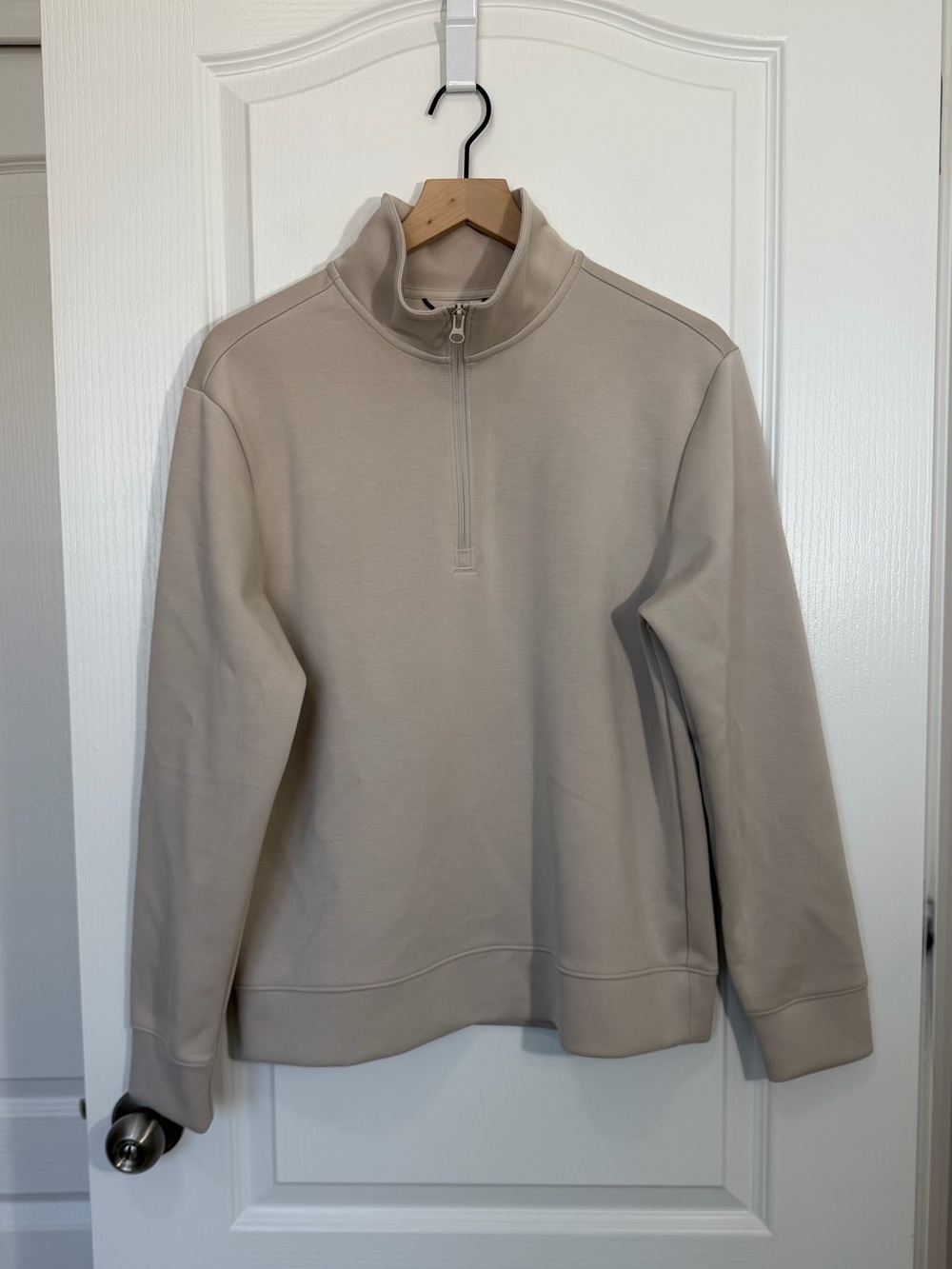 All In Motion long Sleeve Tan Quarter Zip Sweater Medium